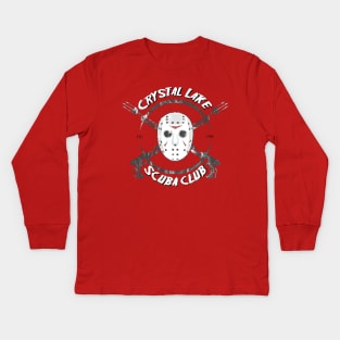 Friday the 13th - Crystal Lake Scuba Club Kids Long Sleeve T-Shirt